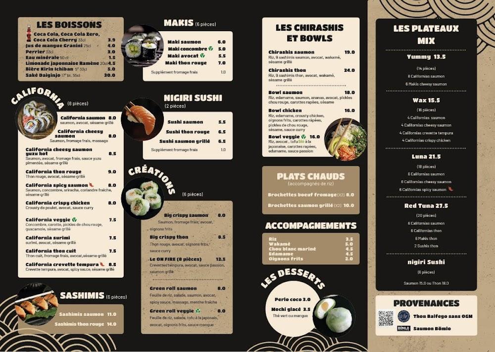 Sushi Wax - Menu Image 1
