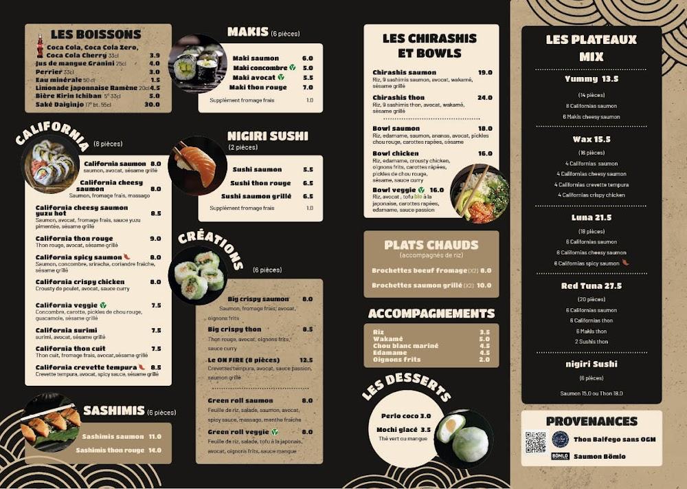 Sushi Wax - Menu Image 2